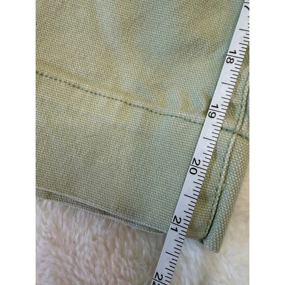Madewell Wide Leg Cropped Jeans in Soft Lime Color - Picture 3 of 8